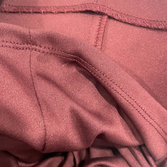 BCBG Burgundy Sleeveless Shift Dress Work Career Mini Knee Length Cocktail Party - Picture 6 of 8